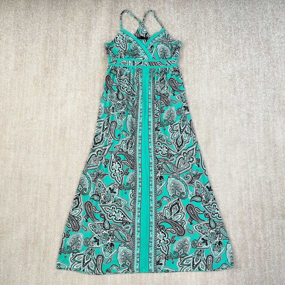 INC Boho Paisley Summer Maxi Dress S Petite